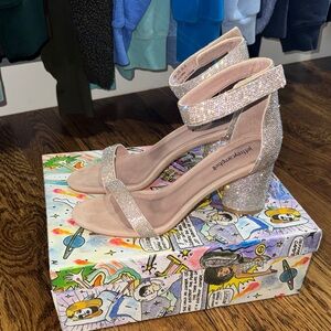 Jeffrey Campbell Silver Block Heels